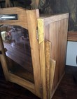 Art Deco 1920s Rare One Of Kind Wood Glass Bakelite Medicine Apothecary Case