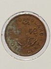 1942 Newfoundland Pre-confederation One Cent       Red   Brown    