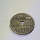 Pittsburgh Railways Co 1922 Transit Token Trolley Car Brass Beautiful Old Coin 