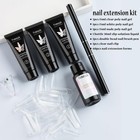 Fcozpjk Poly Extension Gel Nail Kit  Clear White Pink With Slip 3colors-nude 