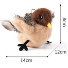 Realistic Cat Toys  Rechargeable Interactive Flappy Bird  Touch Activated