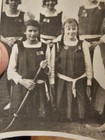 Vintage Photo Snapshot Lady Women Field Hockey Team  f7 