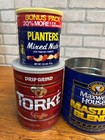 Vintage Lot Kitchen Advertising Tins Coffee Lipton Tea  Planters Hill Bros