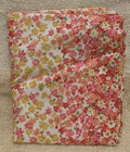 3 Pc Lot Pink Floral   Solid Cotton Fabric  total 1 74 Yards  - New