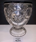 Eapg Clear Glass Horn Of Plenty Cornucopia Sugar Candy Nut Bowl Footed Vintage