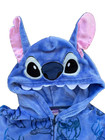 Disney Stitch Kids Hooded Fleece Union Suit Pajama Costume Size S  4-6 