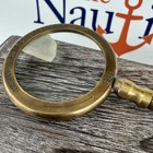 5 5  Brass Magnifying Glass  Antique Finish Hand Held Magnifier  Vintage Style