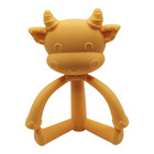 Bundle Baby Chewing Teether Cow  Bear Pacifier Holder W  Pacifier  Chewing Wheel