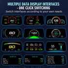 C3 Car Hud Obd2 gps Head Up Display  Digital Speedometer  Fuel Consumption   Nav