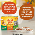 Meow Mix Poultry Selections Variety Pack  Wet Cat Food  2 75 Oz Cup  24 Pack 