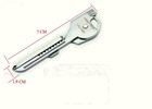 1pc Stainless Steel Swiss tech Ukcsb 1 Utili-key 6 In 1 Keychain Edc Multi Tool