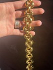 Gold Toned Erwin Pearl Vintage Chain  Vintage Choker Chain   16 6 In   a005 