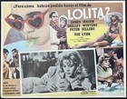Lolita James Mason Shelley Winters Sue Lyon Mexican Lobby Card Set  Unused