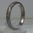 Vintage 925 Sterling Silver Diamond-cut Ring Thailand Handcrafted Size 12 Nos