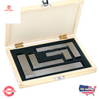 2  3  4  6  Precision Steel Hardened Try Square Set  Ground Machinist Tool Usa