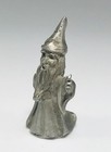 R  C  Pewter Wizard Figurine Vintage Miniature Figure Fantasy Magic Sorcerer