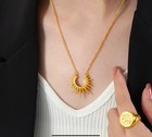 Sunburst Necklace And Earring Set