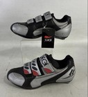 Duegi Cycling Shoes Size 37 Black Gray Red 3-strap Nwt Road Bike