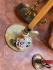 Antique Lot Of Four Finger Ring Miniature Candleholders Nice Collection
