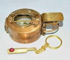 Nautical  Solid Brass Military Engineering Compass Prismatic Vintage Collectable