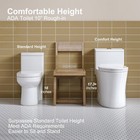 Horow One Piece Toilet Elongated With Hight Seat 17  Dual Flush 10  Rough In
