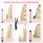 5 In 1 Curling Iron With Interchangeable Ceramic Barrels  0 35 -1 25    Curling