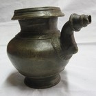 An Old Antique Solid Brass Hindu Ritual Spouted Lota Vessel