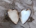 Antique vintage  Sterling Silver Heart Locket