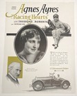 The Covered Wagon Rare 1923 Silent Film Racing Hearts Paramount Movie Trade Ad