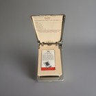 Vintage Bates List Finder Cavalier Inlay Metal Silver Address Phone Book New 