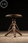 Antique Adjustable Piano Stool By Lyon   Healy