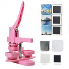 50mm 2inch Square Fridge Magnet Making Machine Kit   100 Sets Magnet Consumables