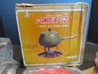 Vintage 2 Quart Aluminum Red Fondue Set - Made In Taiwan - No Forks -