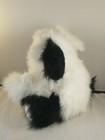 Vtg Princess Soft Toys Plush Stuffed Toy Puppy Dog Black White Furry   15