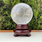 Natural Clear Quartz Sphere Polished Healing Crystal Ball Home Desk Decor Stone