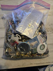 Vintage Lot Of 5lbs Of Pins Buttons Political Advertising Teachers Pins X3