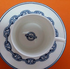 Hermes Chaine D ancre Blue Cup   Saucer Tableware 2 Set Coffee Cup