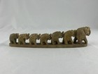 Vtg Elephant Parade Caravan Hand Carved Green Soap Stone Sculpture Figurine Euc