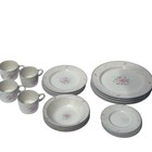 Newcor Promenade Vintage 20pc Stoneware Dinnerware Floral Cottage Core Granny