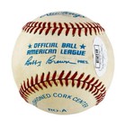 Greg Blosser Signed Bobby Brown President Rawlings Official American League Base