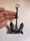 Antique Vintage Chrome Metal Model Anchor Boat Boat s Ship Ship s Small Mini Kit