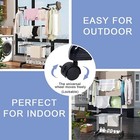 67  Heavy Duty Laundry Clothes Drying Rack Portable Folding Rolling Dryer Hanger