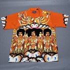 Jimi Hendrix Vintage Dragonfly Button Down X-large Club Shirt Axis Bold As Love