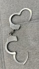 Vintage Heavy Steel Handcuffs Serial Numbered Collectible Restraints No Key
