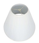 Mainstays 7x18x13  Empire Off-white Pleated Lamp Shade