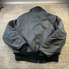 Vintage Jacket Mens Xl Blue Ma-1 Flight Military Army Flyers Bomber Faux Fur