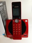 Red Vtech Cordless Phone System W  Caller Id Call Waiting Model cs6919-16 