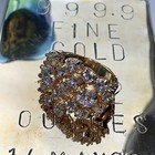 Elvis Diamond Nugget Ring The Asheville 70s Concert   In Sizes 10 To 14  Size 14