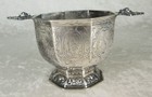 B Neresheimer   S  hne Hanau German Silver 2 Handle Brandy Cup 276g C1900
