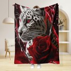 Animal Design Microplush Fleece Throw Blanket Lightweight Ultra Soft 50 X 60 In